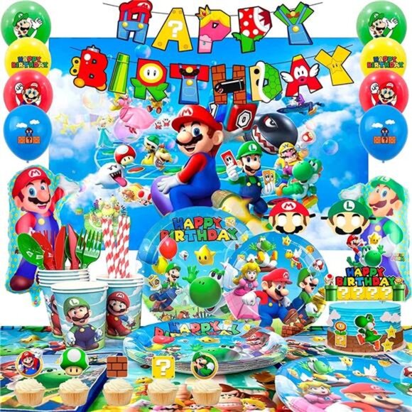 Birthday Party Supplies,177pcs  Party Decorations&Tableware - Picture 1 of 6